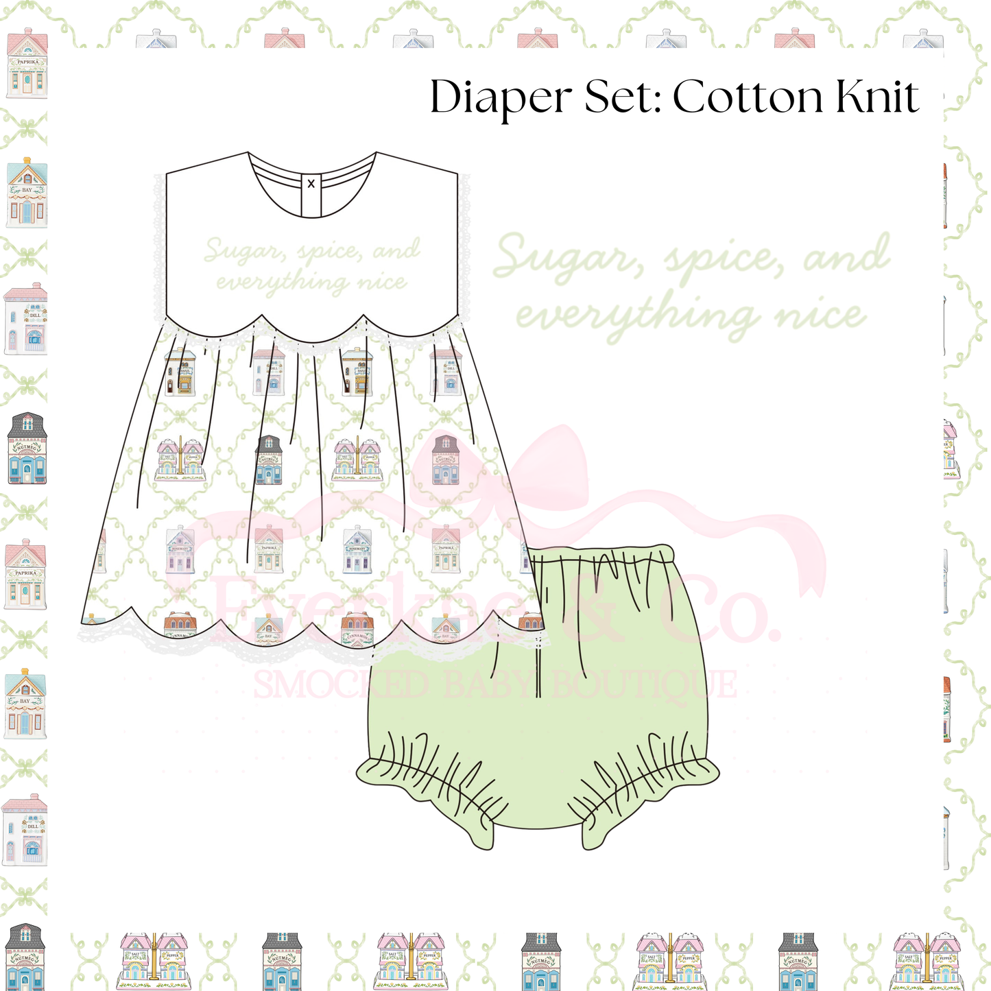 RTS Sugar & Spice Diaper Set