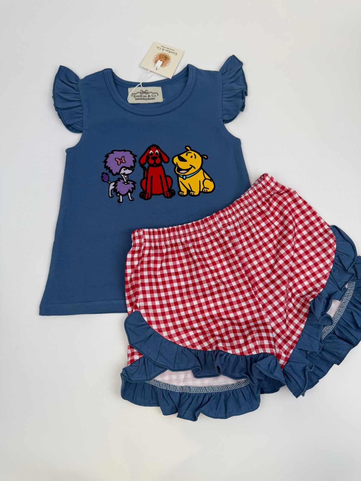 Big Red Dog Short Set