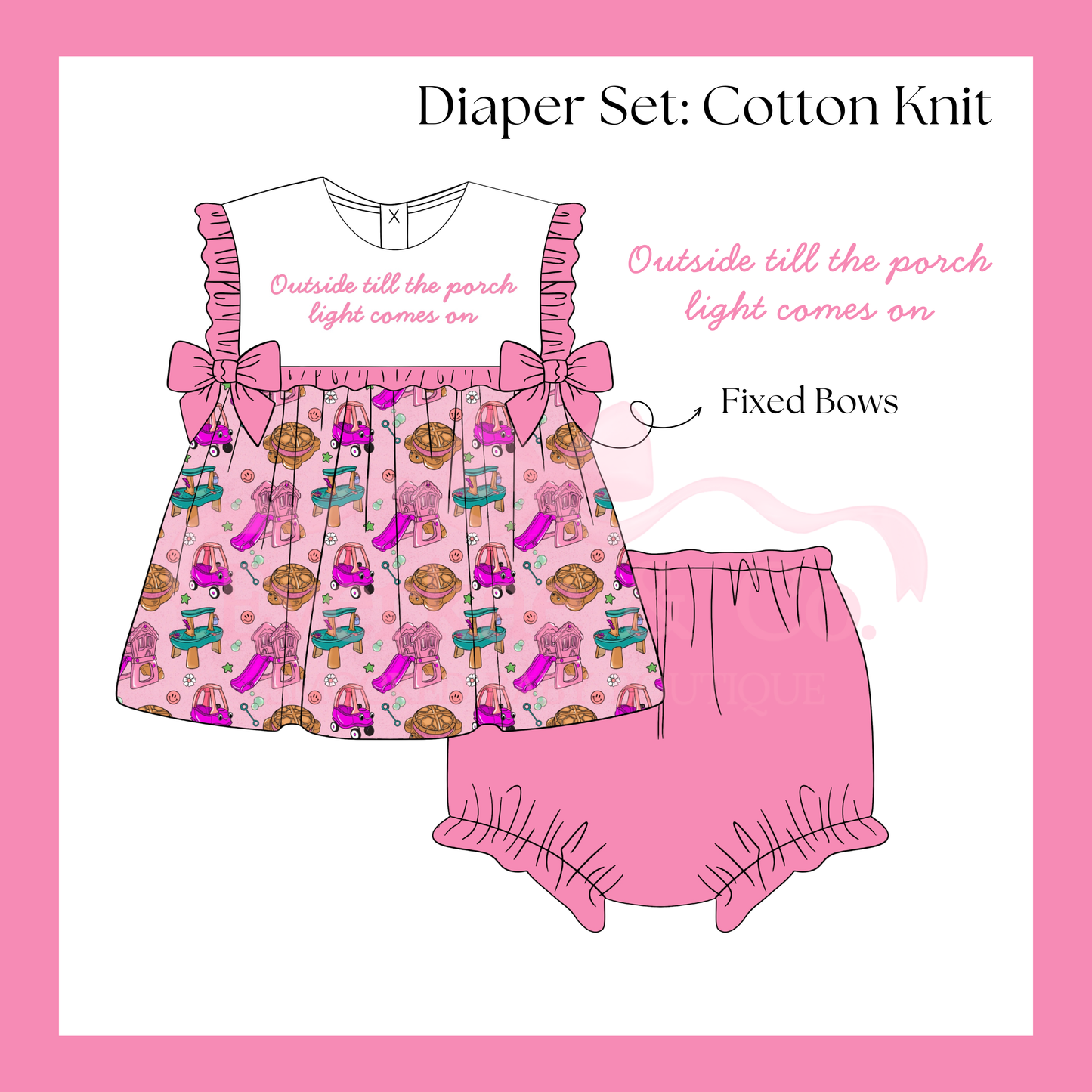 RTS Playground Princess Diaper Set