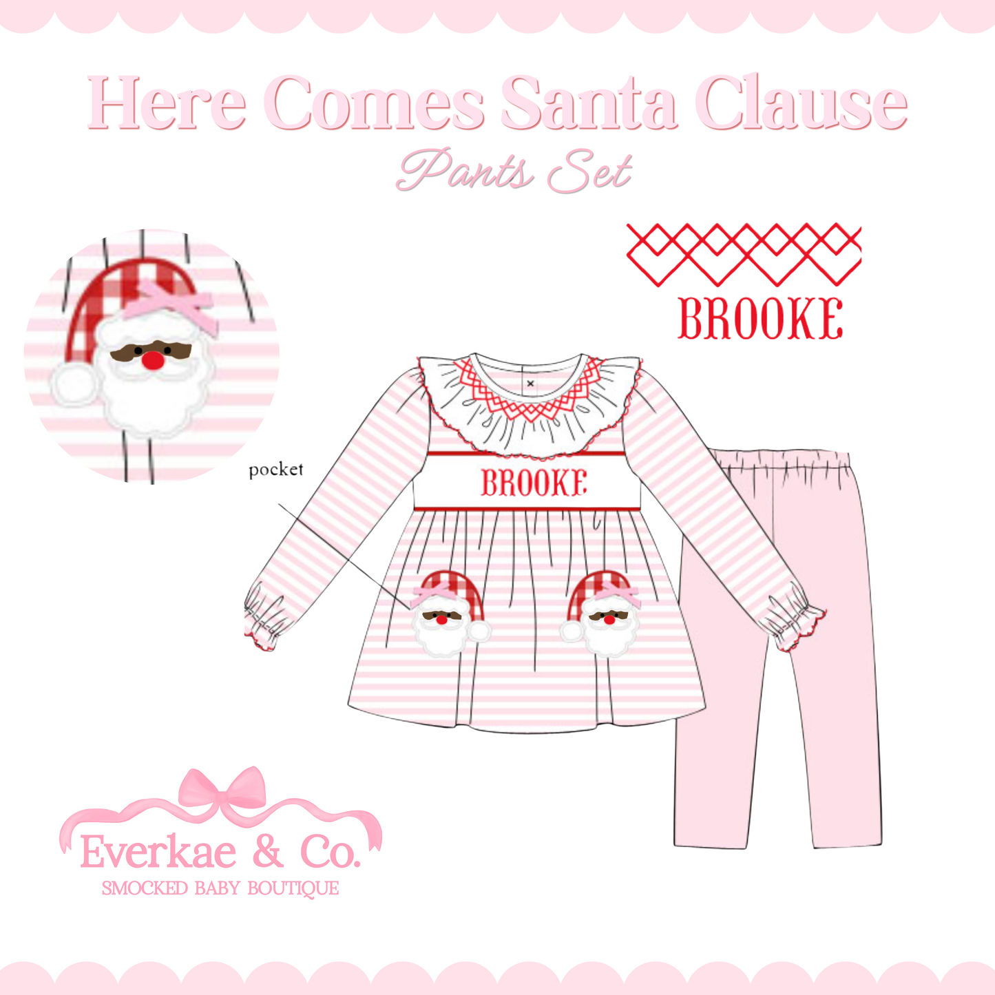 PO11 Here Comes Santa Clause Pants Set ETA OCT