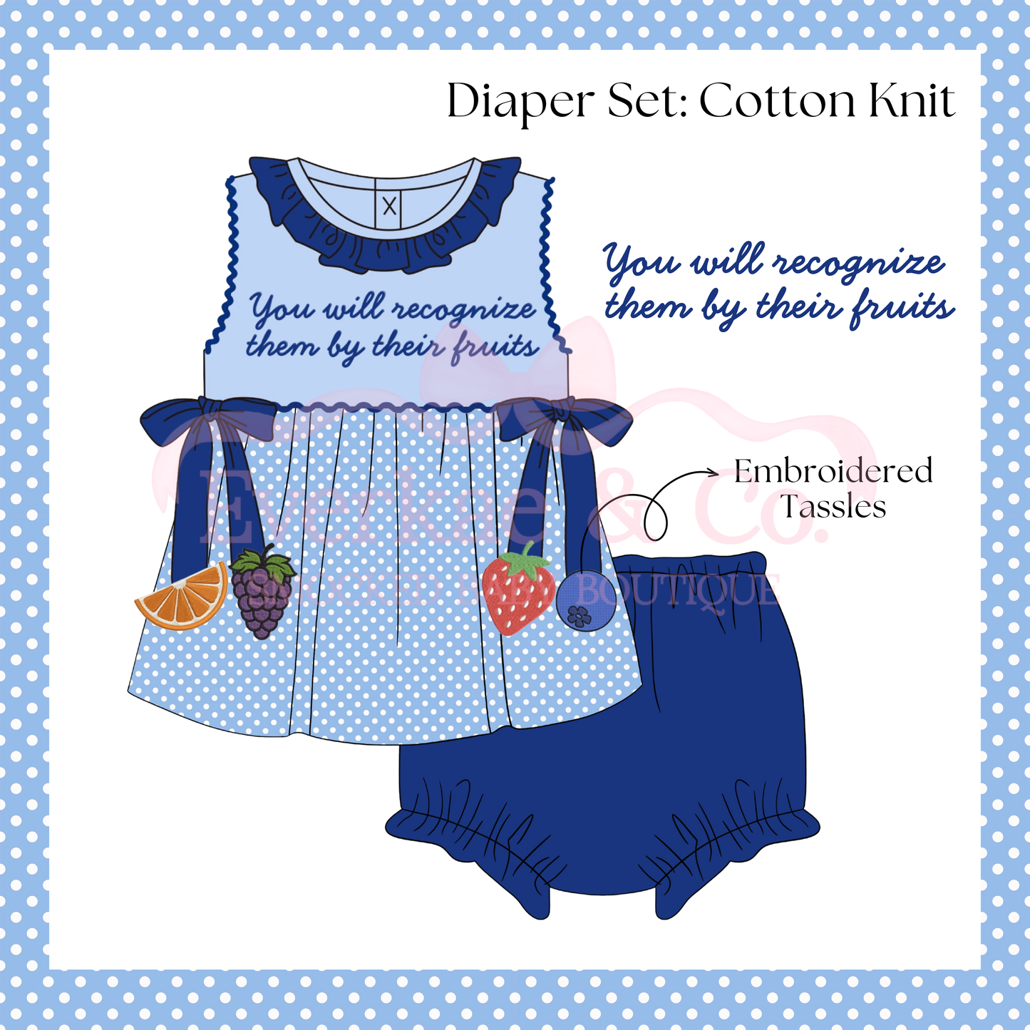 RTS Fruitful Girl Diaper Set