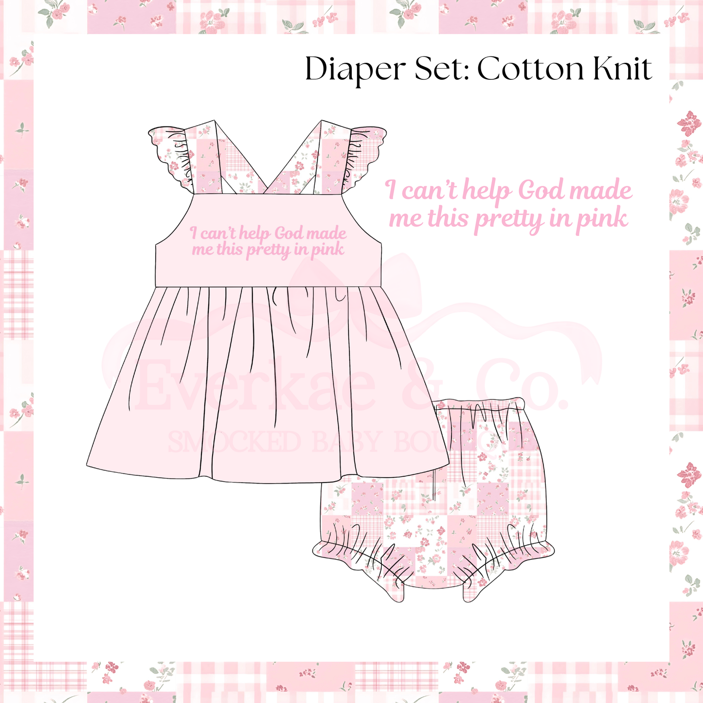 RTS Pretty in Pink Diaper Cover