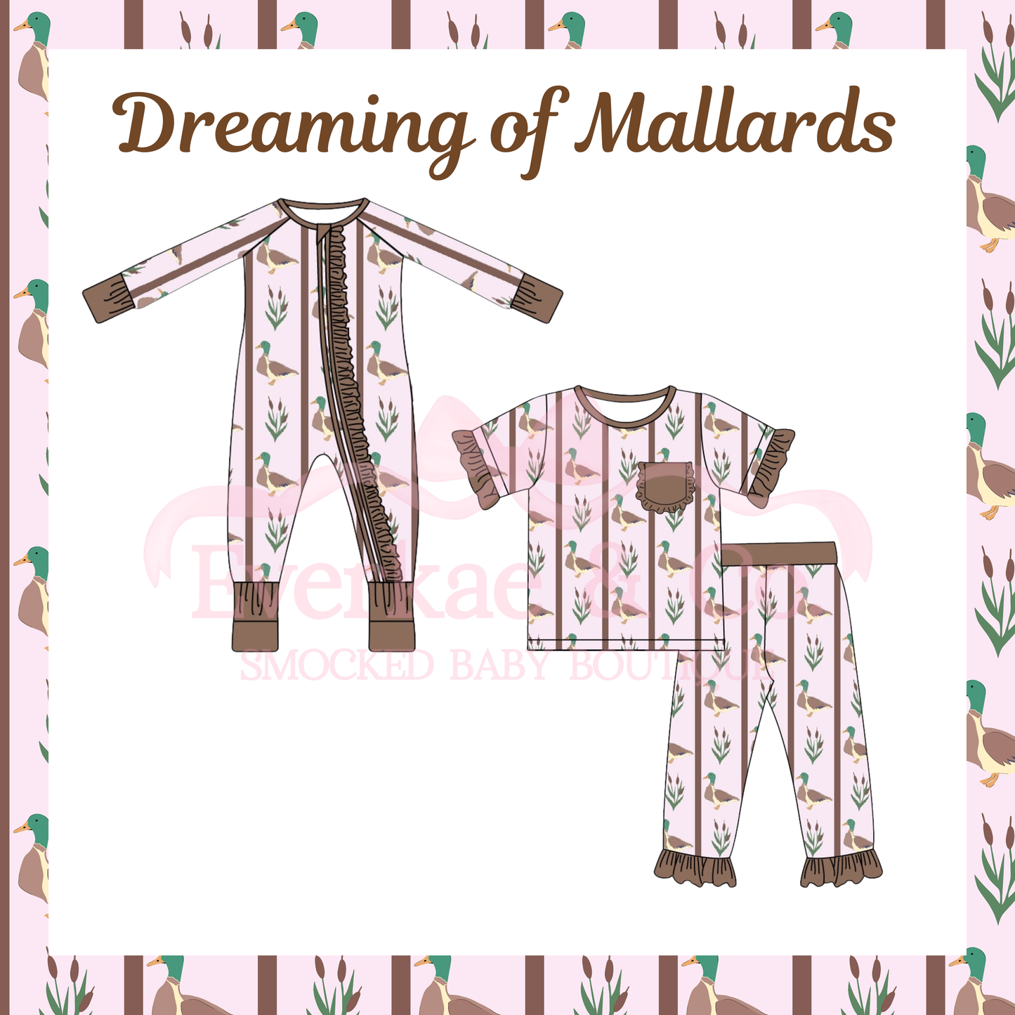 RTS Dreaming of Mallards Girls Two Piece Set