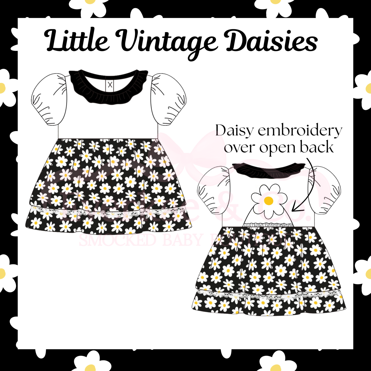 RTS“Little Vintage Daisies” Dress