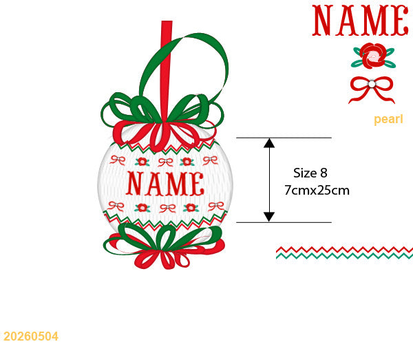 PO Merry Manor Collection Smocked Ornament ETA OCT