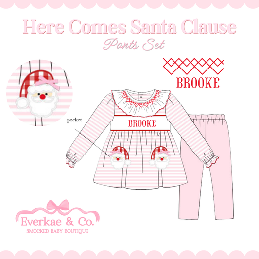 PO11 Here Comes Santa Clause Pants Set ETA OCTOBER