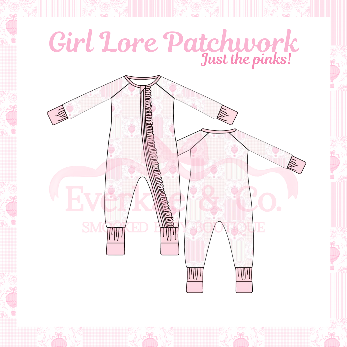 RTS Girl Lore Patchwork JTP Ruffle Zippy