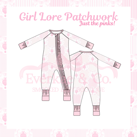 RTS Girl Lore Patchwork JTP Ruffle Zippy