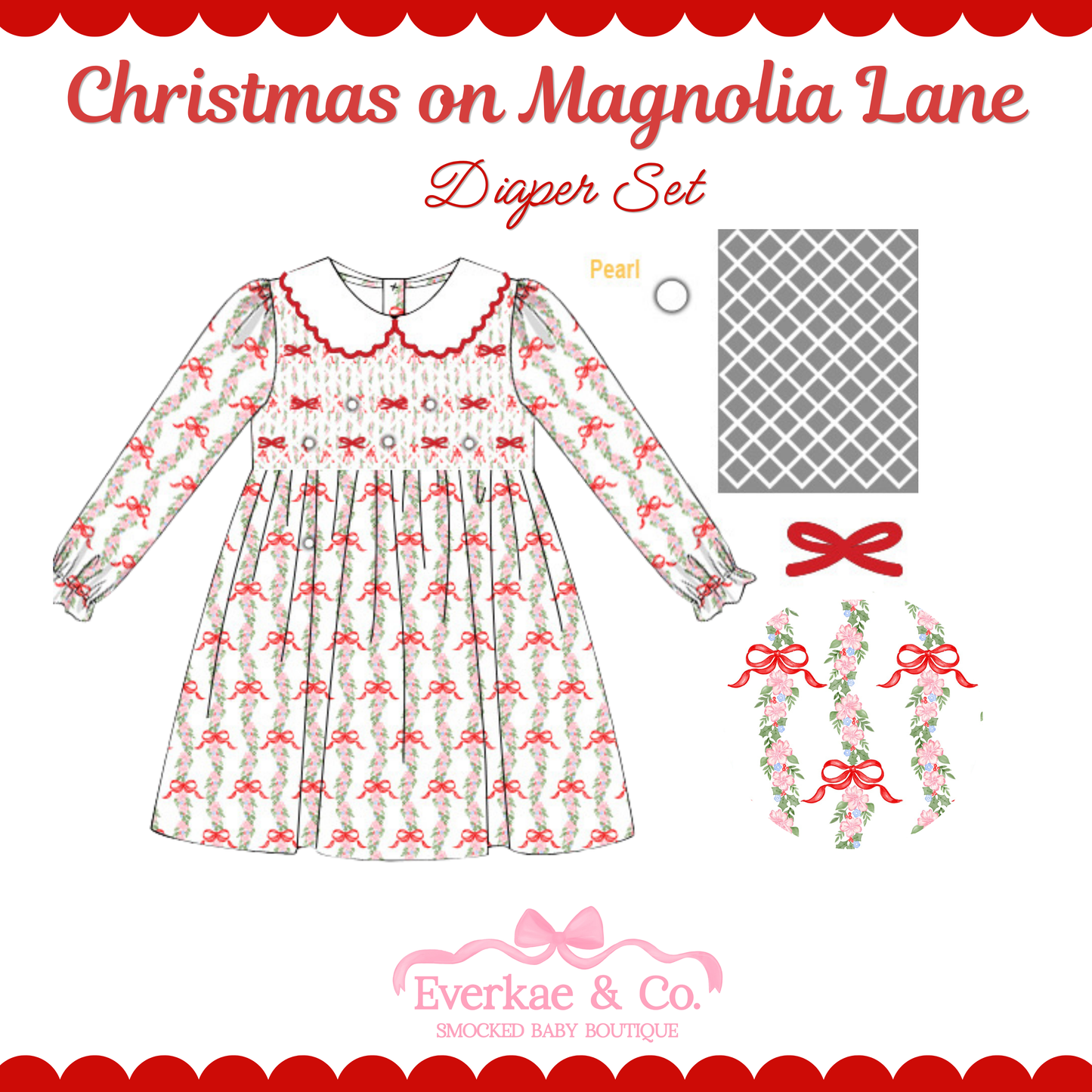 PO11 Christmas on Magnolia Lane Dress ETA OCT