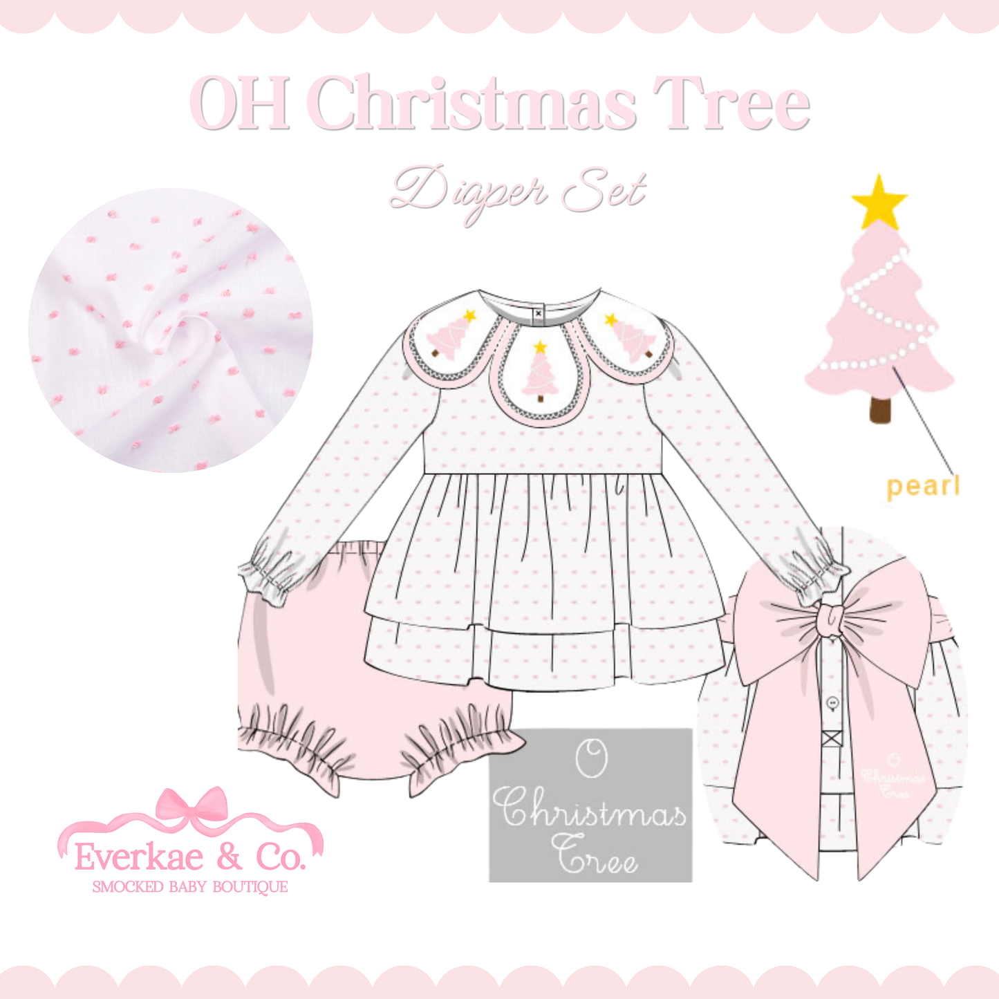 PO11 Oh Christmas Tree Diaper Set ETA OCT
