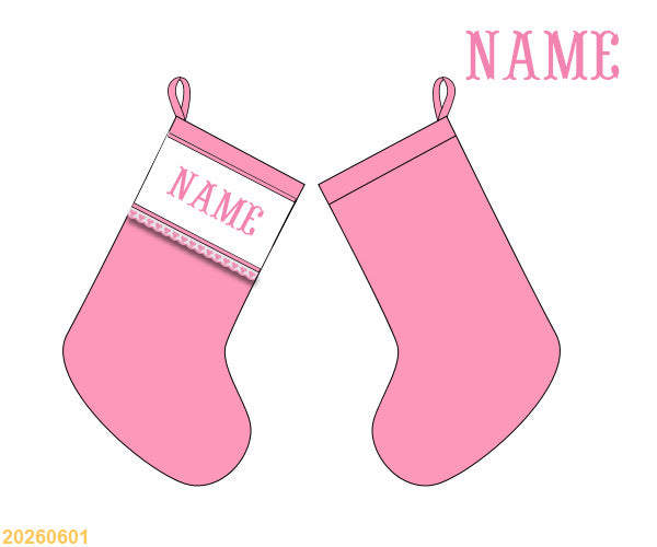 PO Pink Parlor Collection Basic Smocked Stocking ETA OCT