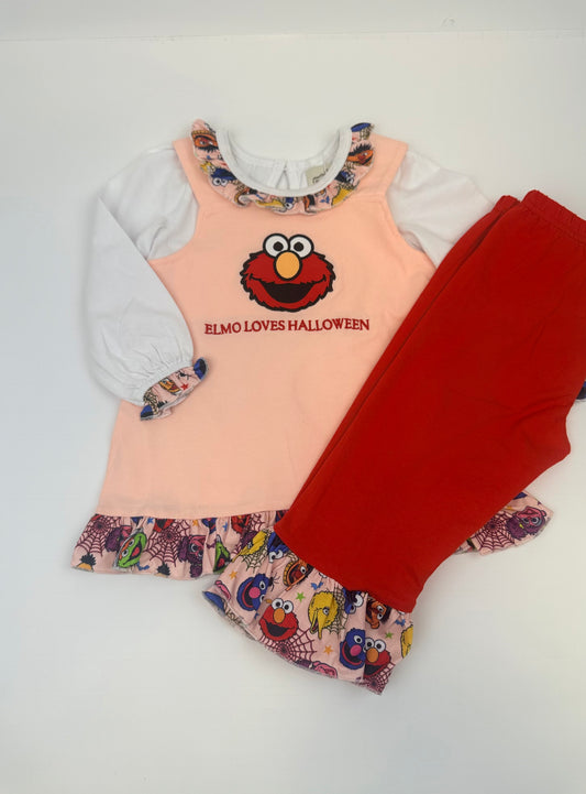 RTS “E Loves Halloween” Pants Set