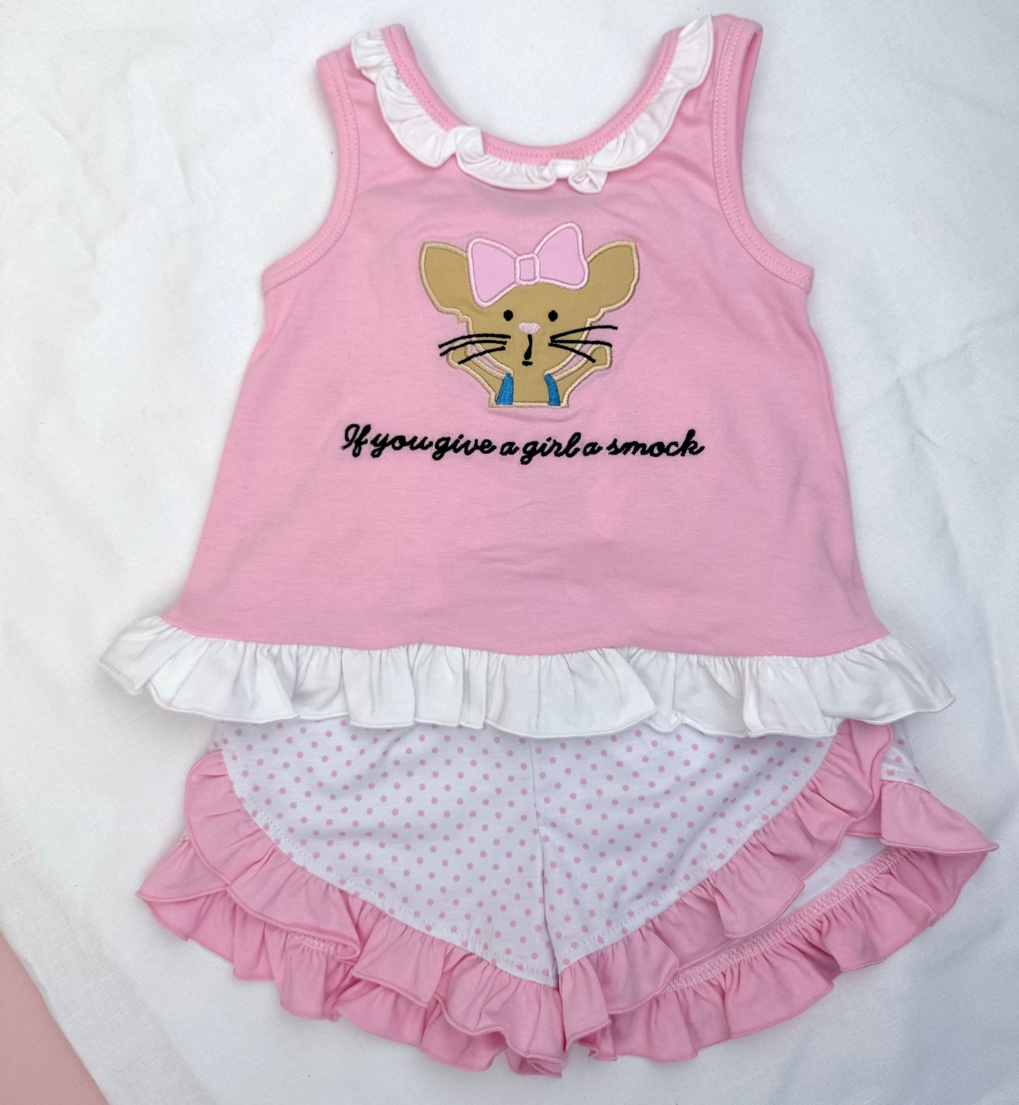 PO4 Smocks & Bows Shorts Set ETA JUNE