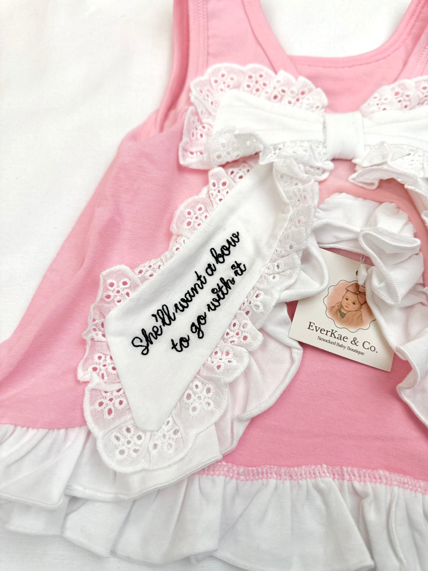PO4 Smocks & Bows Shorts Set ETA JUNE