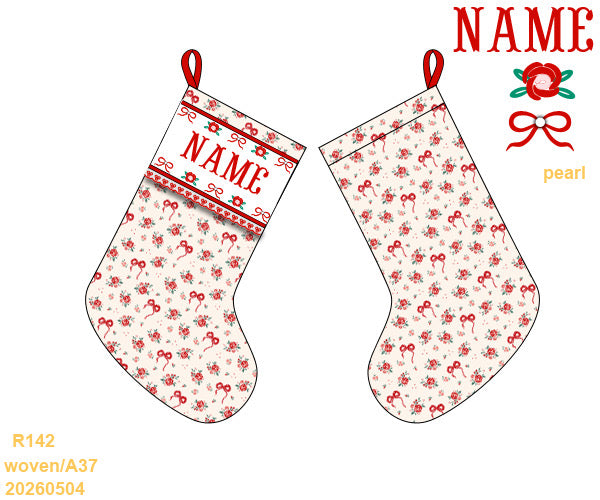 PO Merry Manor Collection Smocked Stocking ETA OCT
