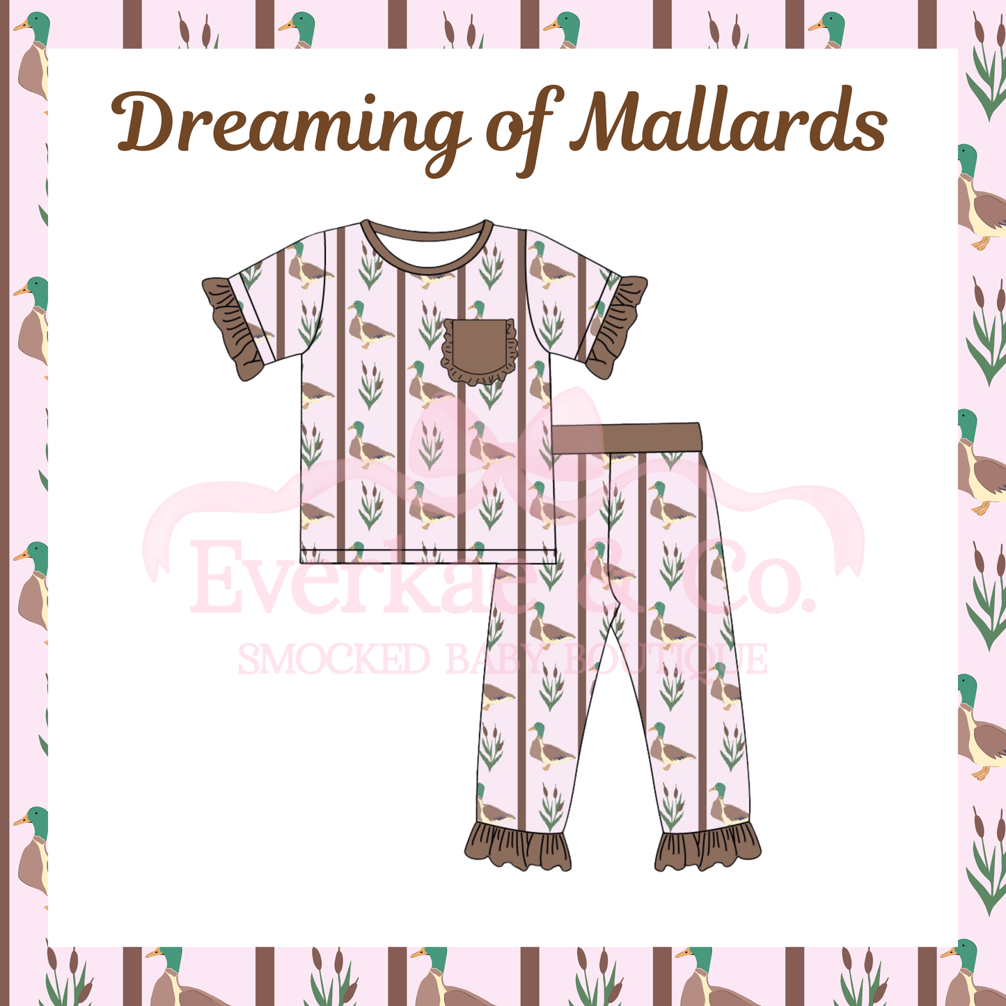 RTS Dreaming of Mallards Girls Two Piece Set