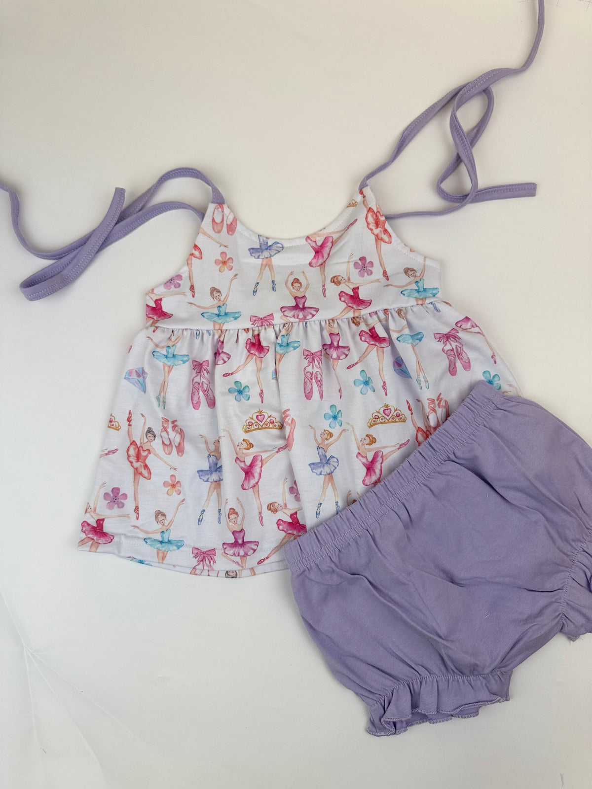 Dancing Ballerina Diaper Set