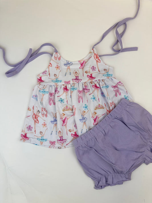 Dancing Ballerina Diaper Set