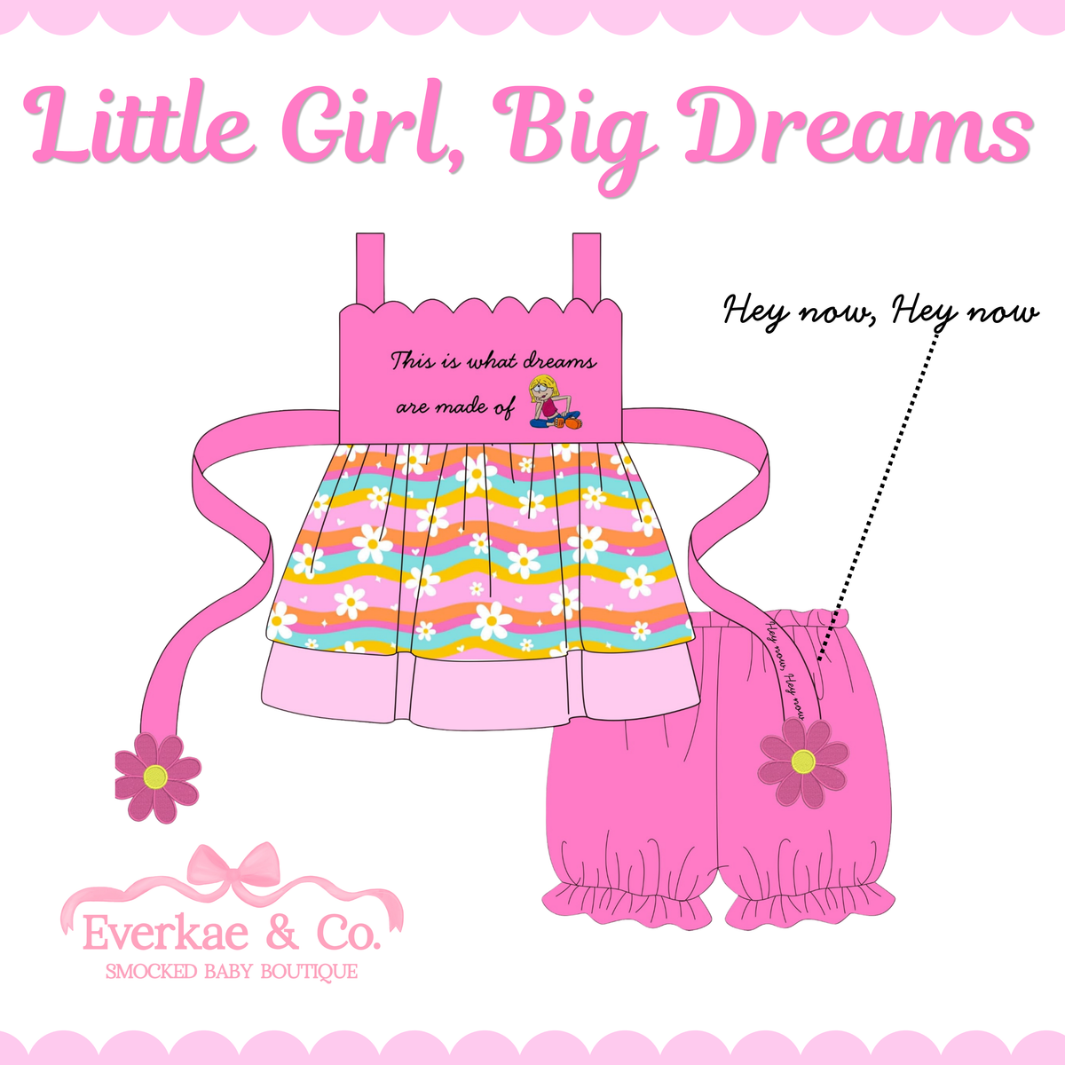 PO17 Little Girl, Big Dreams Bloomer Set ETA MARCH