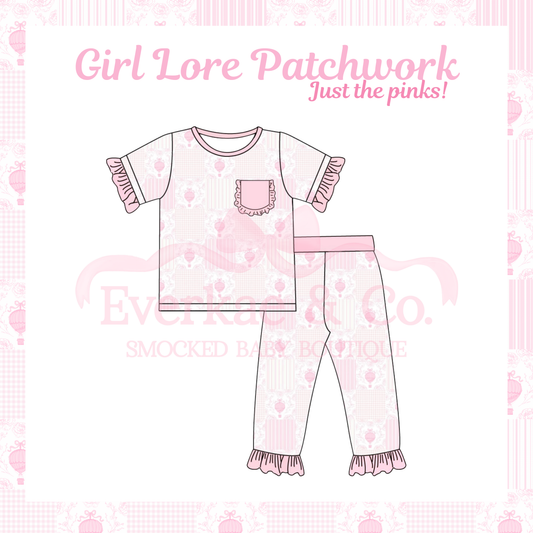 RTS Girl Lore Patchwork JTP Two-Piece Set