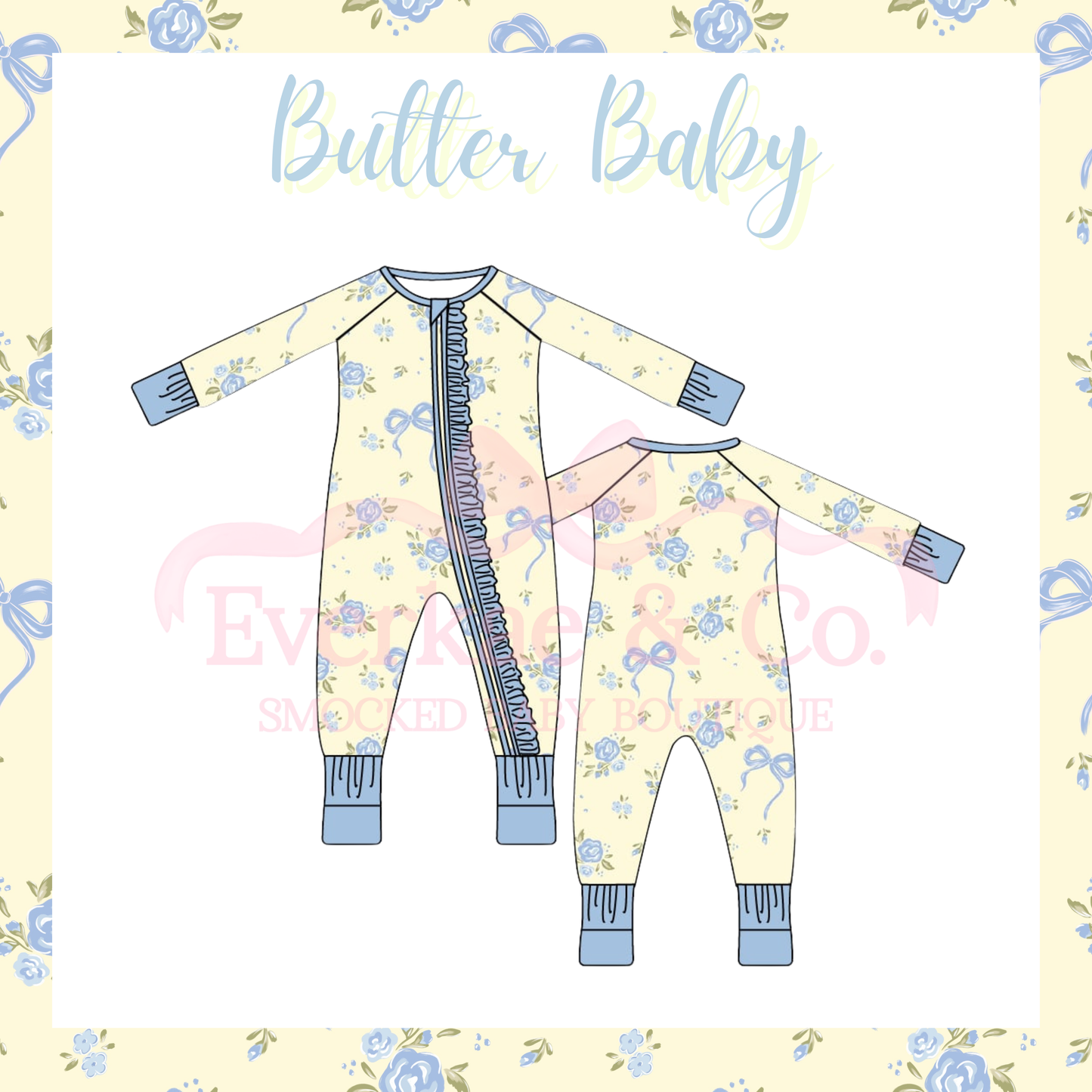 RTS Butter Baby Ruffle Zippy