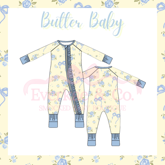 RTS Butter Baby Ruffle Zippy