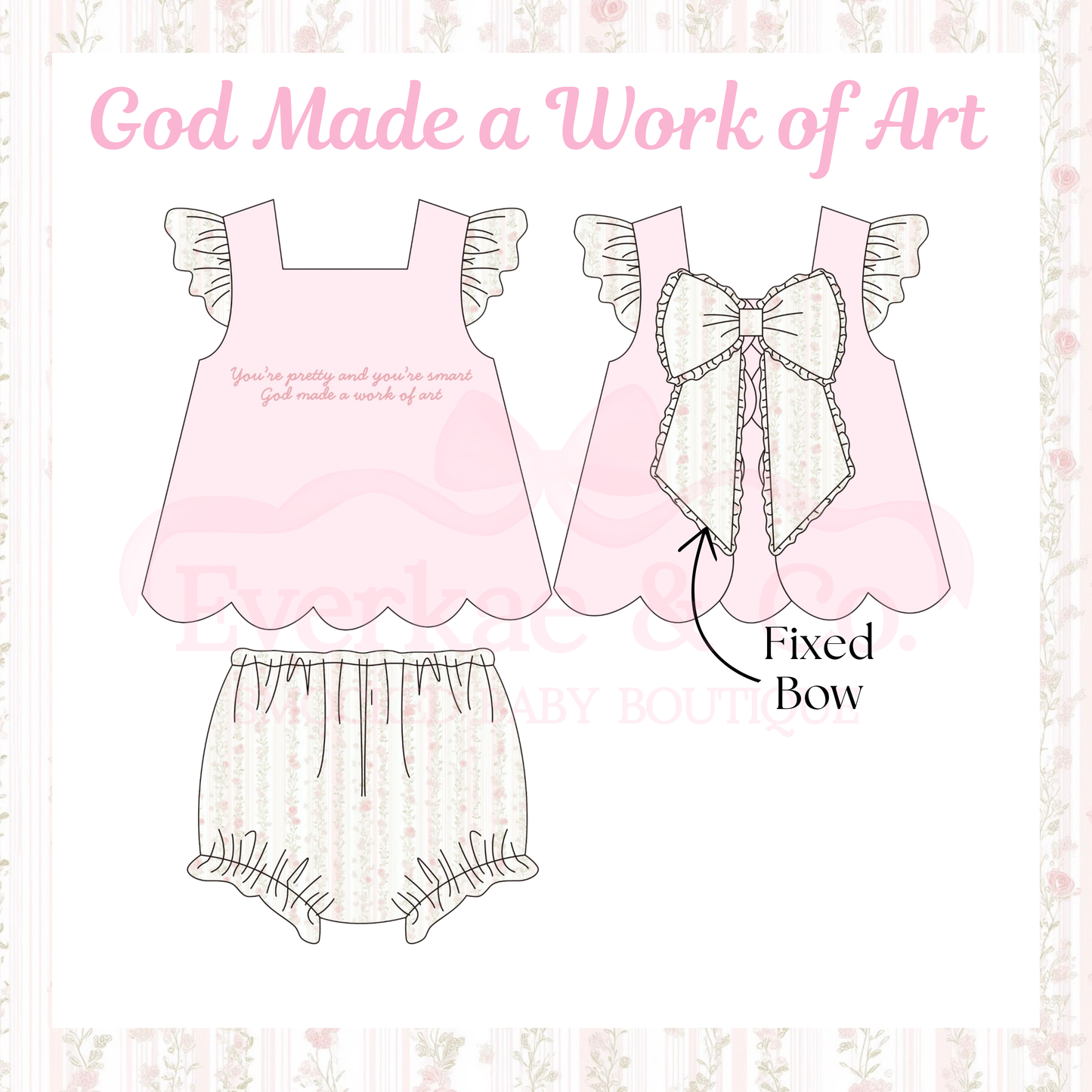 RTS “God Made a Work of Art” Diaper Set