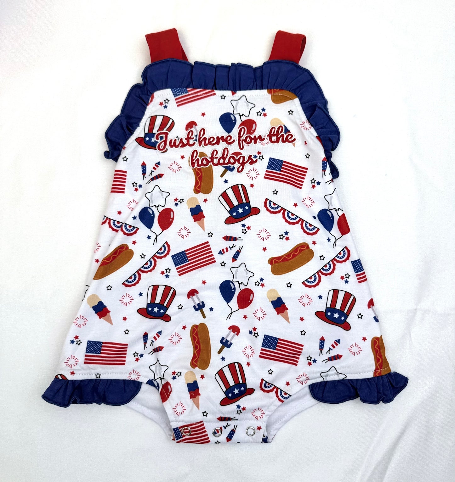 RTS Here for the Hotdogs Sunsuit
