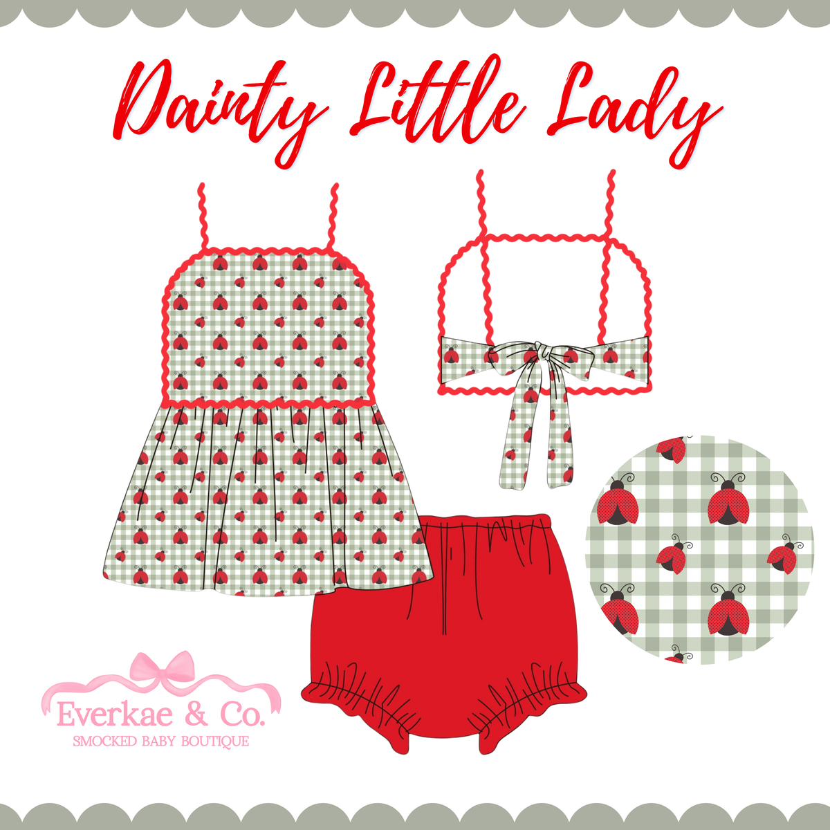 PO17 Dainty Little Lady Diaper Set ETA MARCH