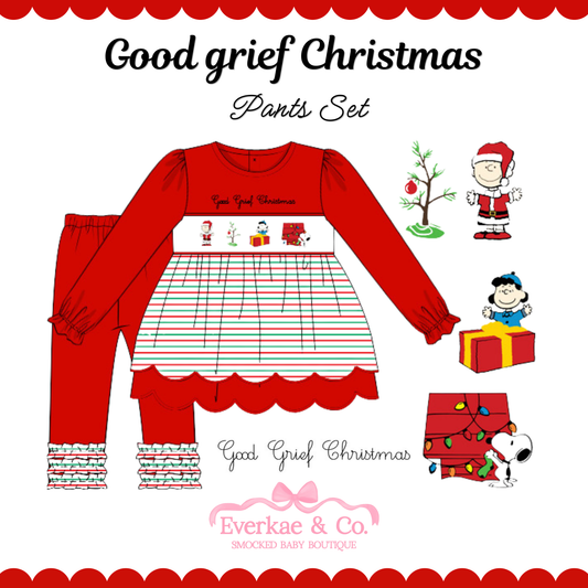 PO11 Good Grief Christmas Pants Set ETA OCT