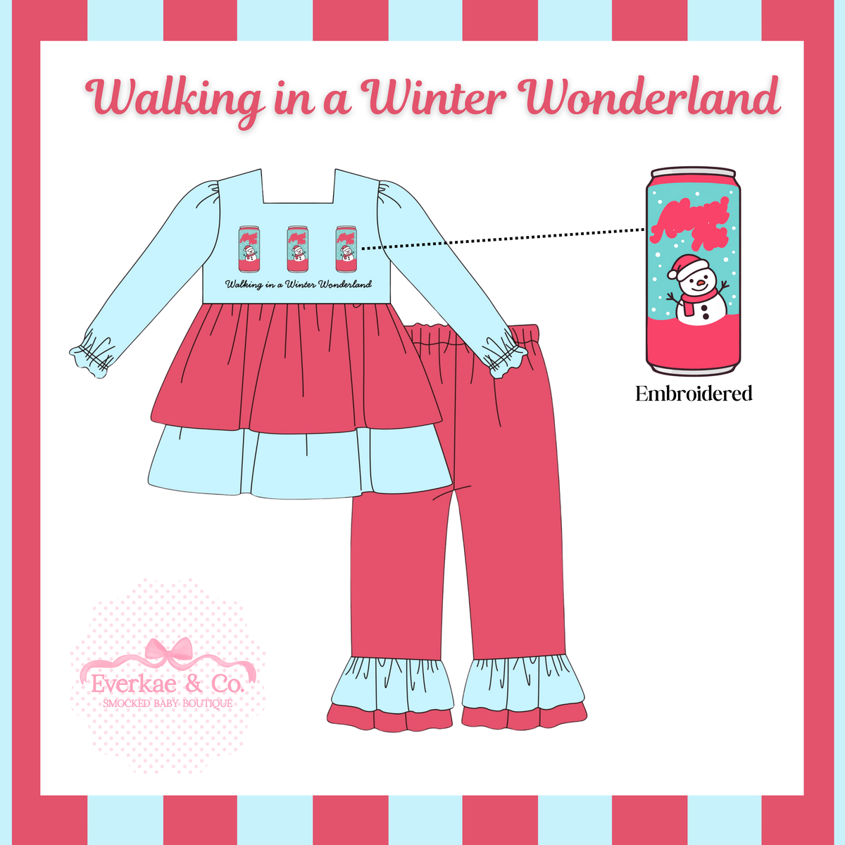 RTS “Walking in a Winter Wonderland” Pants Set